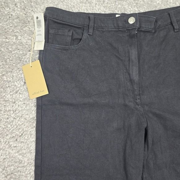 Aritzia Wilfred Free Melina Jeans Womens 14 Black High‎ Rise Straight NWT - Picture 3 of 14